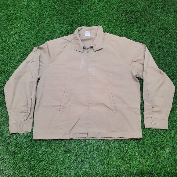 VTG 80s Sportsmaster Mechanic Jacket Mens L Boxy Fit Cropped USA - Picture 1 of 7